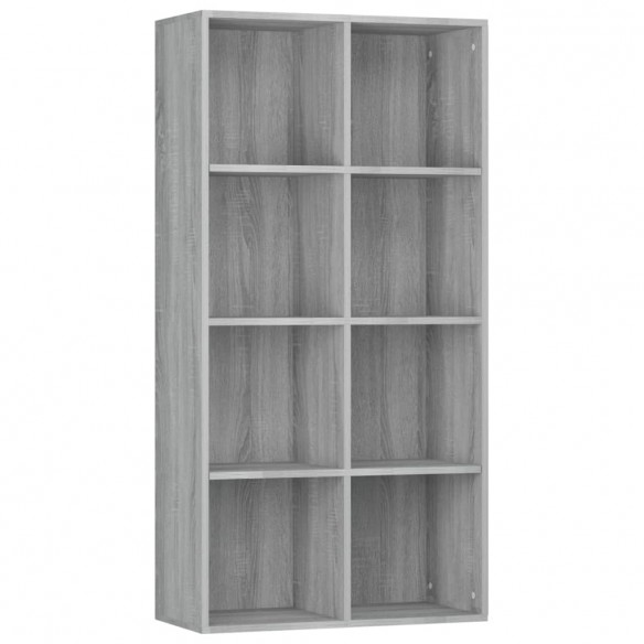 Bibliothèque/Buffet Sonoma gris 66x30x130 cm Bois d'ingénierie