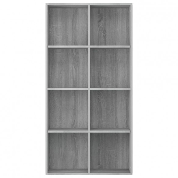 Bibliothèque/Buffet Sonoma gris 66x30x130 cm Bois d'ingénierie