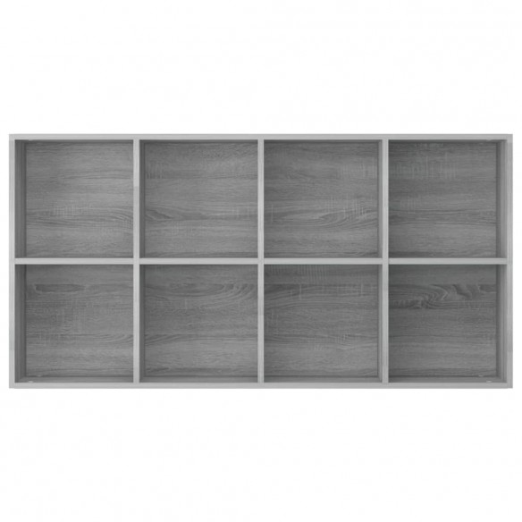 Bibliothèque/Buffet Sonoma gris 66x30x130 cm Bois d'ingénierie