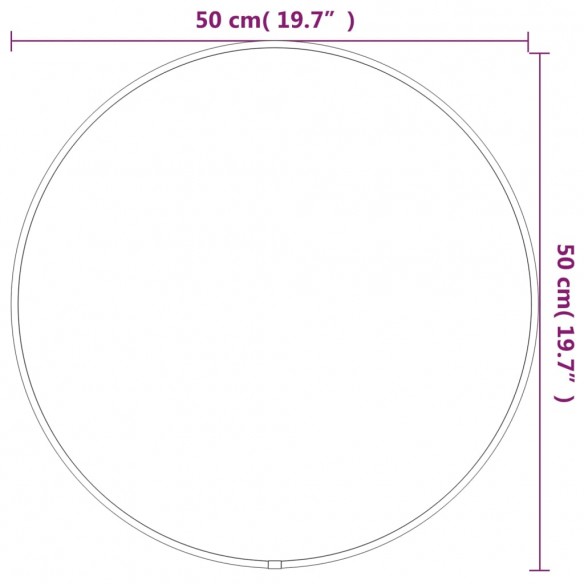 Miroir mural Doré Ø 50 cm Rond