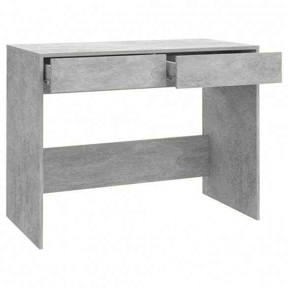 Bureau Gris béton 101x50x76,5 cm Aggloméré