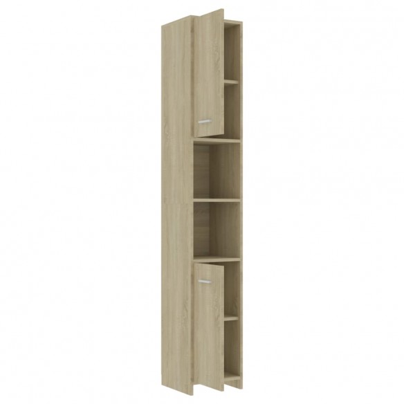 Armoire de salle de bain Chêne sonoma 30x30x183,5 cm Aggloméré