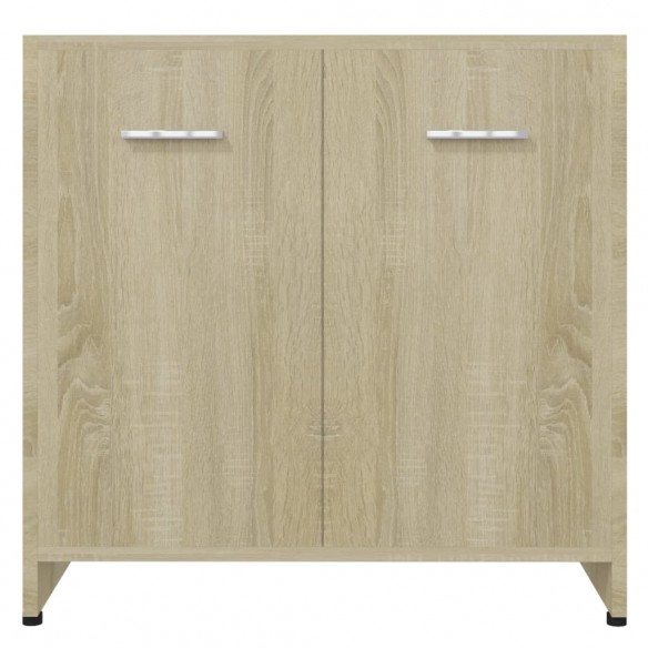 Armoire de salle de bain Chêne sonoma 60x33x61 cm Aggloméré