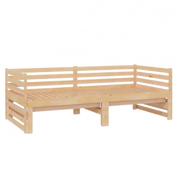 Lit coulissant 2x(90x200) cm Bois de pin massif