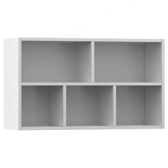 Bibliothèque/Buffet Blanc 50x25x80 cm Aggloméré