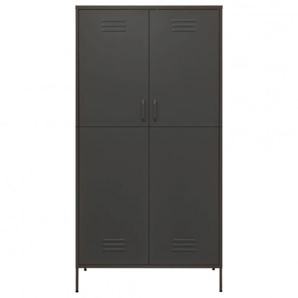 Garde-robe Anthracite 90x50x180 cm Acier