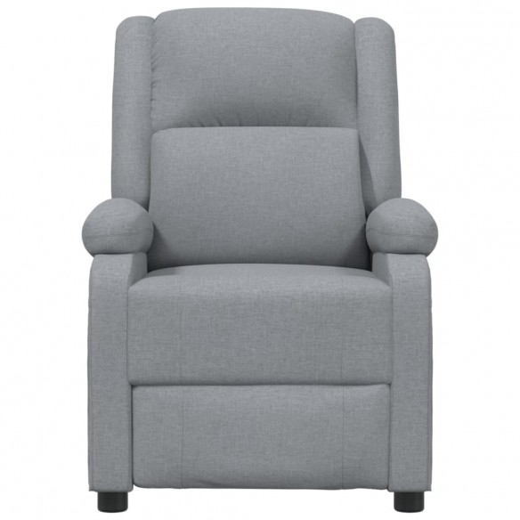 Fauteuil électrique de massage Gris clair Tissu