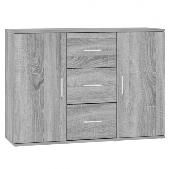 Buffet Sonoma gris 91x29,5x65 cm Bois d'ingénierie