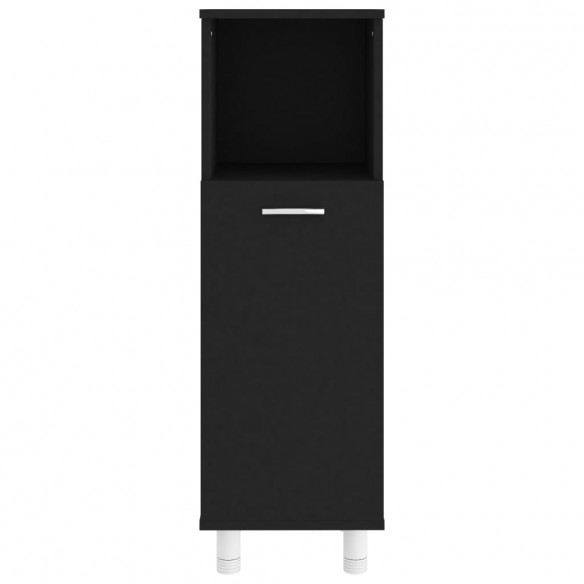 Armoire de salle de bain Noir 30x30x95 cm Aggloméré