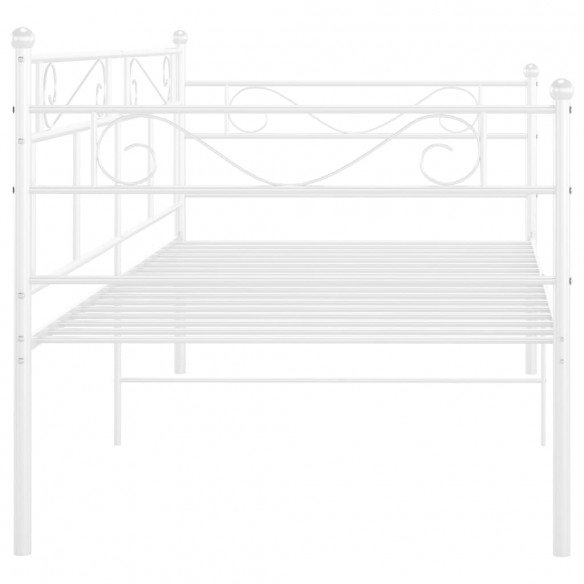 Cadre de canapé-lit Blanc Métal 90x200 cm