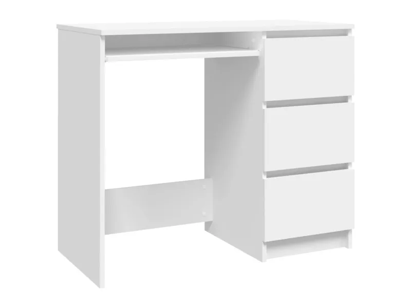 Bureau Blanc 90x45x76 cm Aggloméré