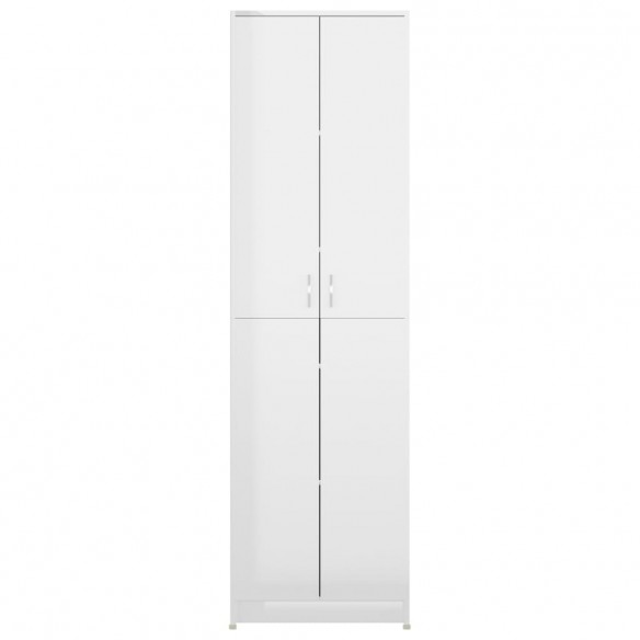 Garde-robe de couloir Blanc brillant 55x25x189 cm Aggloméré