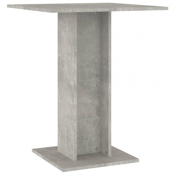 Table de bistro Gris béton 60x60x75 cm Aggloméré