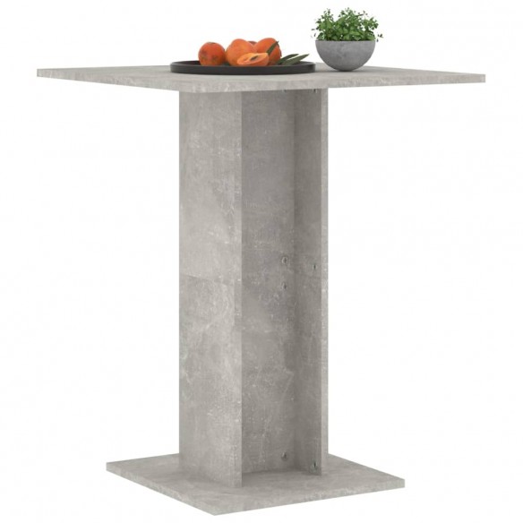 Table de bistro Gris béton 60x60x75 cm Aggloméré