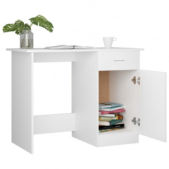 Bureau Blanc 100x50x76 cm Bois d'ingénierie