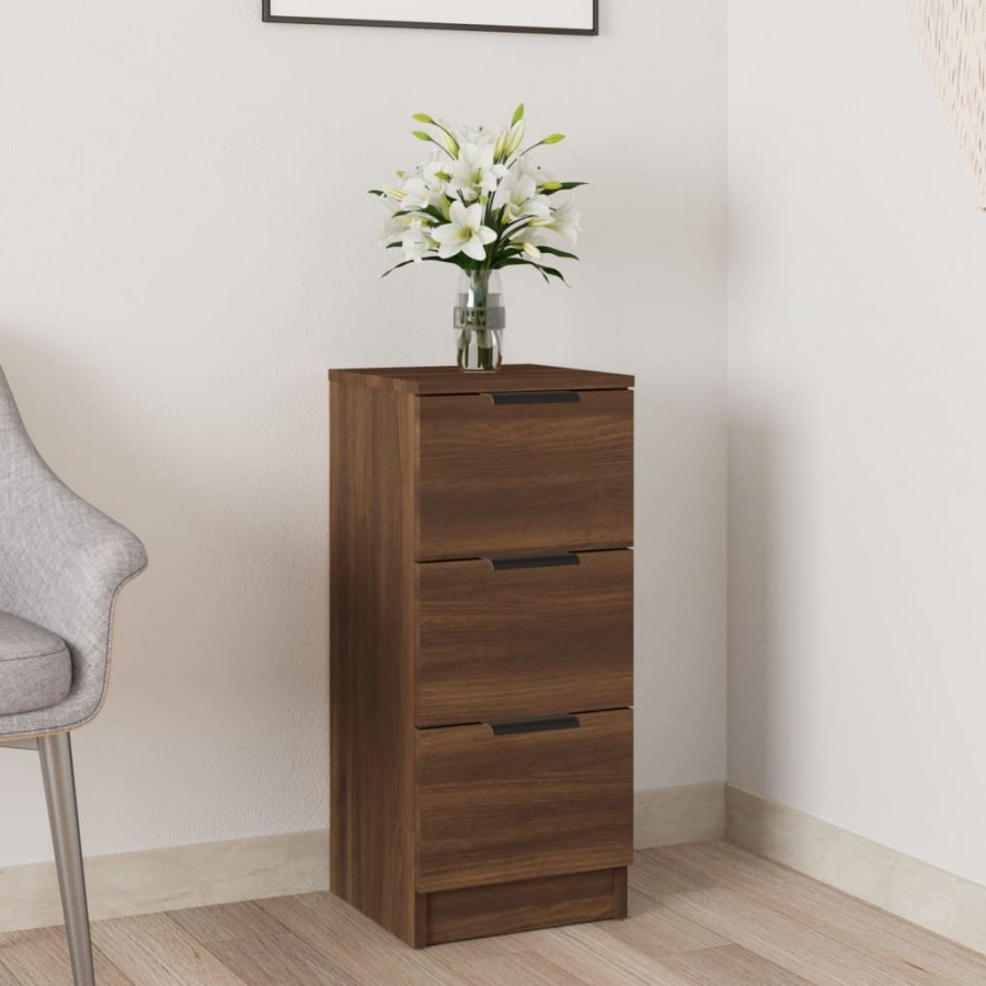 Buffet Chêne marron 30x30x70 cm Bois d'ingénierie