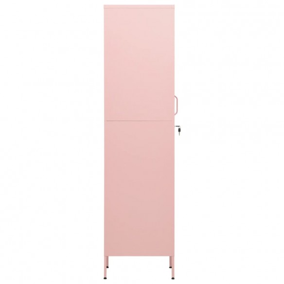 Armoire à casiers Rose 35x46x180 cm Acier