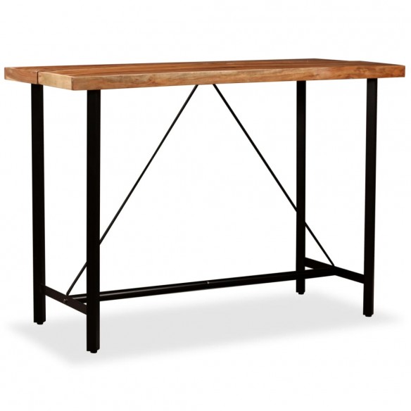 Ensemble de bar 7 pcs Bois d'acacia massif et de récupération