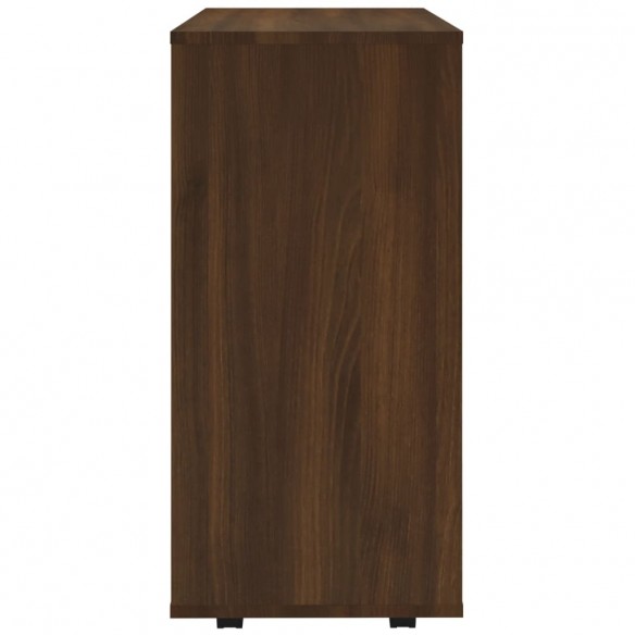 Armoire roulante Chêne marron 60x35x75 cm Bois d'ingénierie