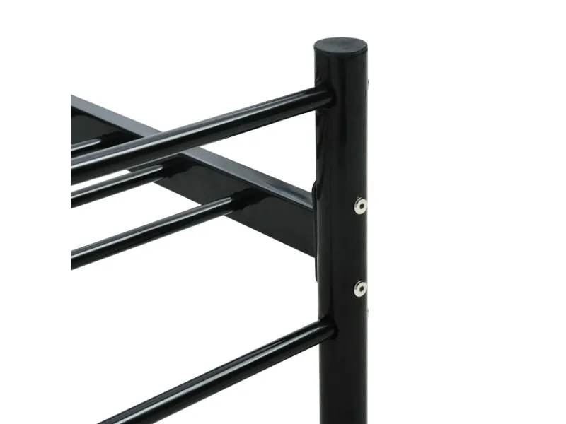 Lit Noir Métal 140 x 200 cm