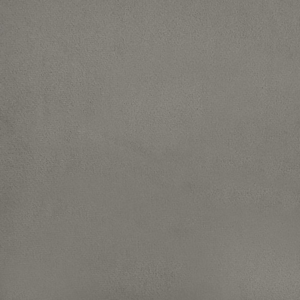 Cadre de lit Gris clair 90x200 cm Velours