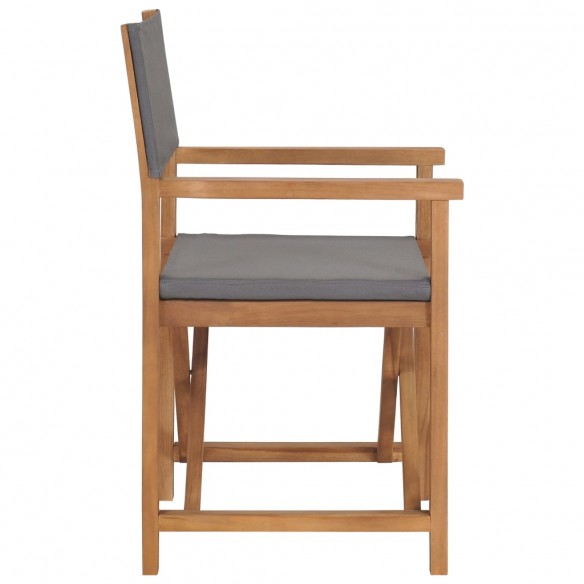 Chaises de metteur en scène pliantes lot de 2 Bois teck massif