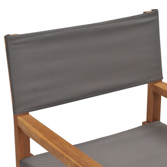 Chaises de metteur en scène pliantes lot de 2 Bois teck massif