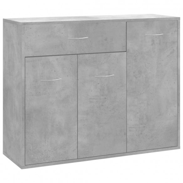 Buffet Gris béton 88x30x70 cm Aggloméré