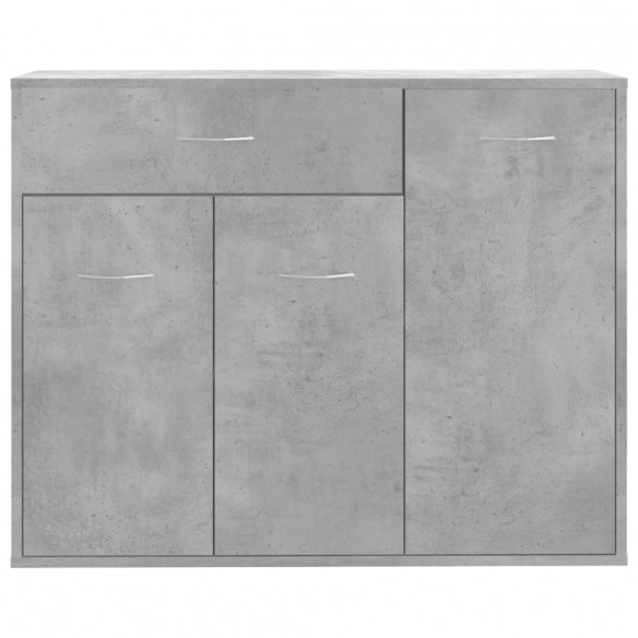 Buffet Gris béton 88x30x70 cm Aggloméré