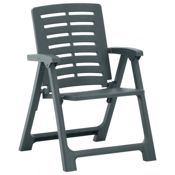 Chaises de jardin 2 pcs Plastique Vert