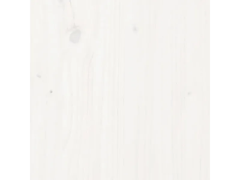 Lit Bois massif de pin 140x200 cm Blanc