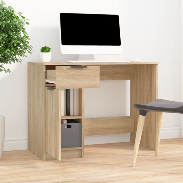 Bureau Chêne sonoma 100x50x75 cm Bois d'ingénierie