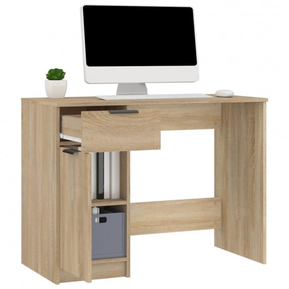 Bureau Chêne sonoma 100x50x75 cm Bois d'ingénierie