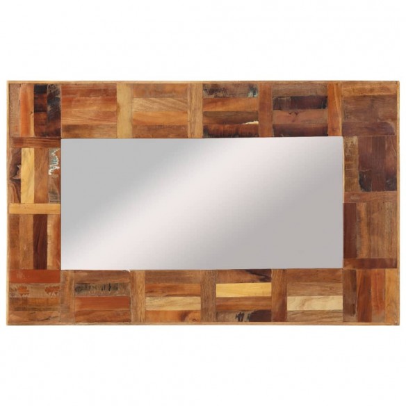 Miroir mural Bois massif de récupération 50x80 cm