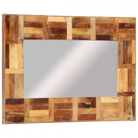 Miroir mural Bois massif de récupération 50x80 cm