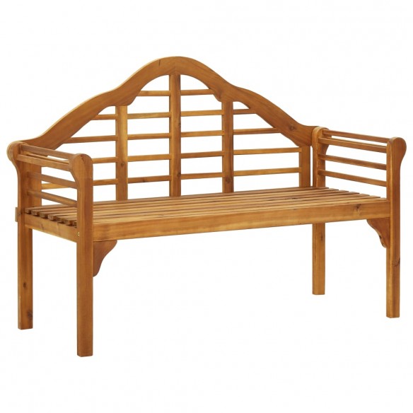 Banc de jardin avec coussin 135 cm Bois d'acacia massif