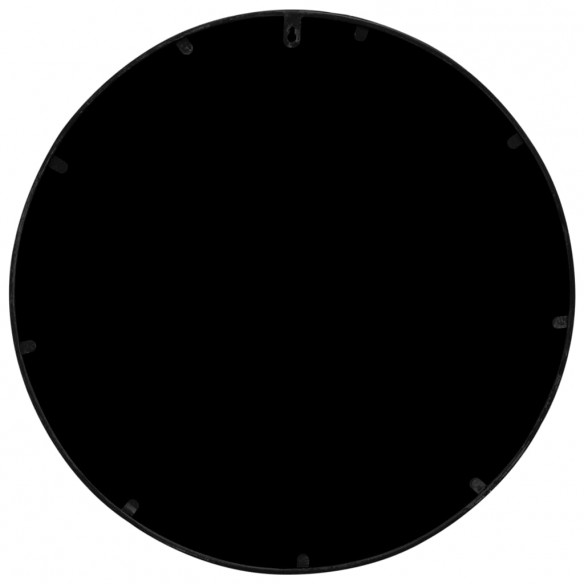 Miroir de jardin Noir 60x3 cm Fer Rond utilisation extérieure