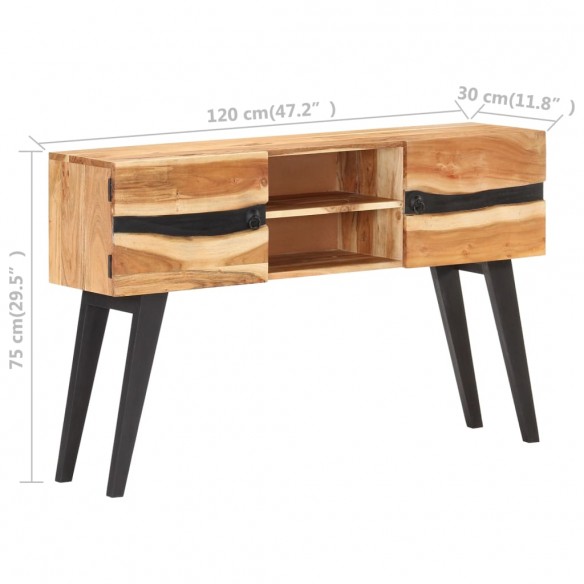 Buffet 120x30x75 cm Bois d'acacia solide