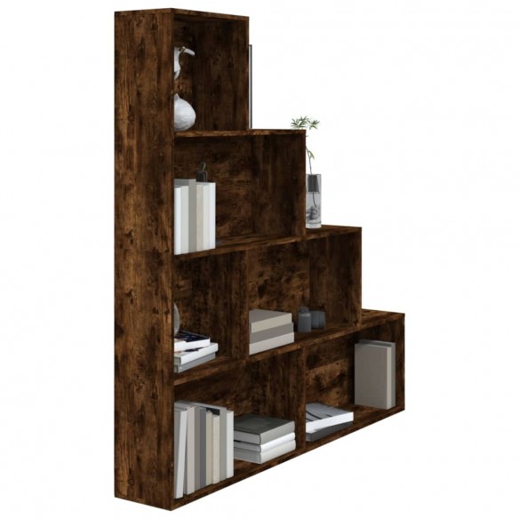 Armoire à livres Chêne fumé 155x24x160 cm