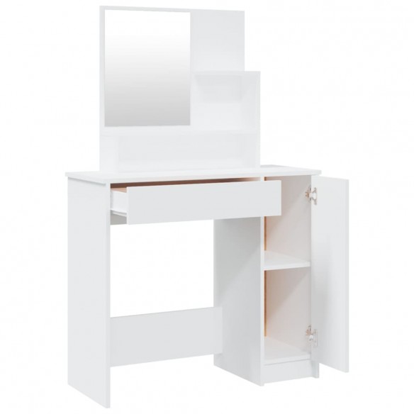 Ensemble de coiffeuse Blanc 86,5x35x136 cm