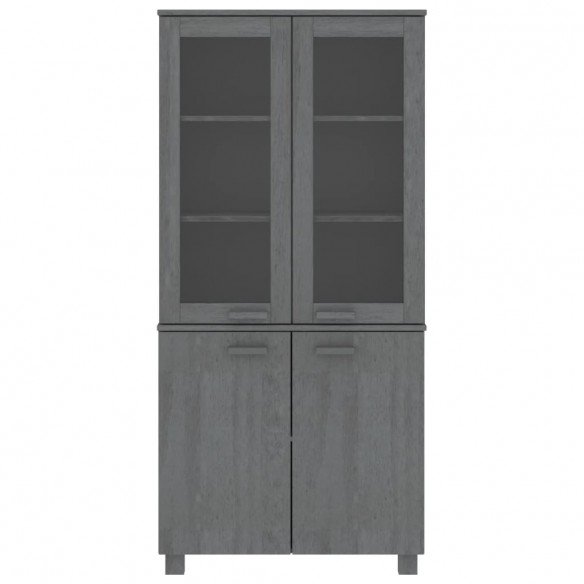 Buffet HAMAR Bois massif de pin Gris foncé