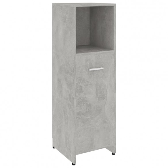 Ensemble de meubles de salle de bain 4 pcs Gris béton