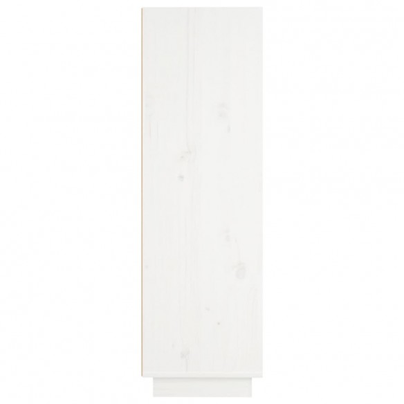 Buffet Blanc 37x34x110 cm Bois massif de pin