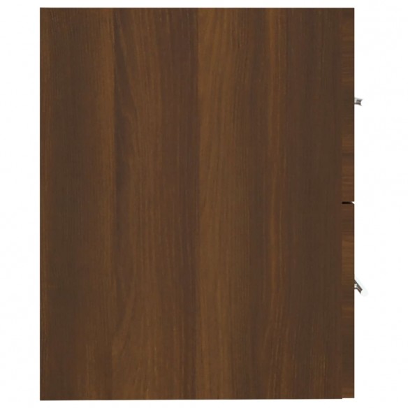 Armoire de lavabo Chêne marron 60x38,5x48 cm Bois d'ingénierie