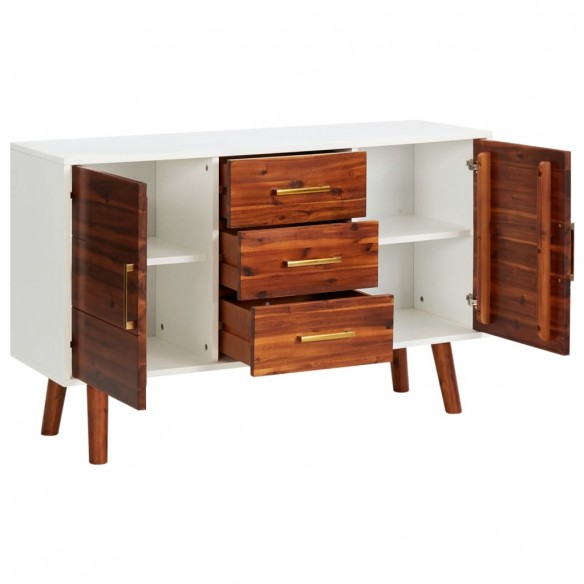 Buffet 110x35x70 cm Bois d'acacia massif et MDF