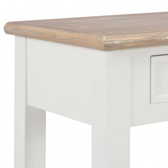 Table console Blanc 110x35x80 cm Bois