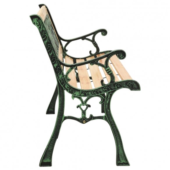 Banc de jardin 122 cm Fonte et bois de sapin massif