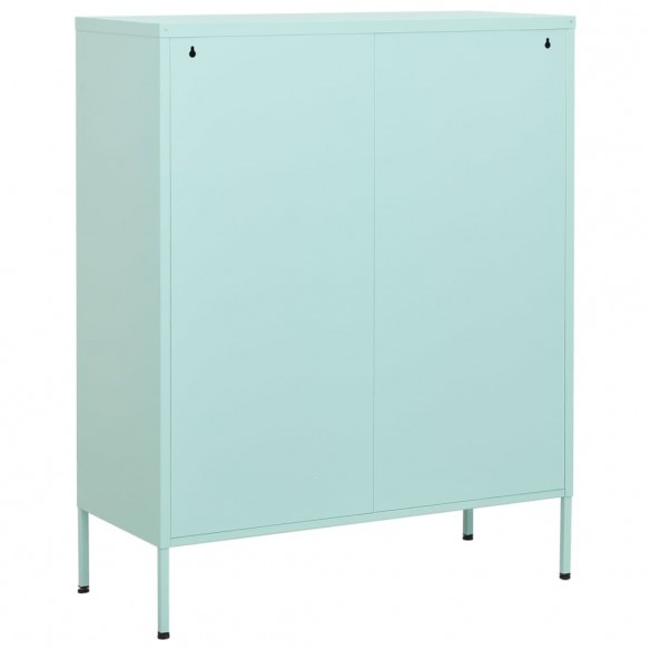 Armoire de rangement Vert menthe 80x35x101,5 cm Acier