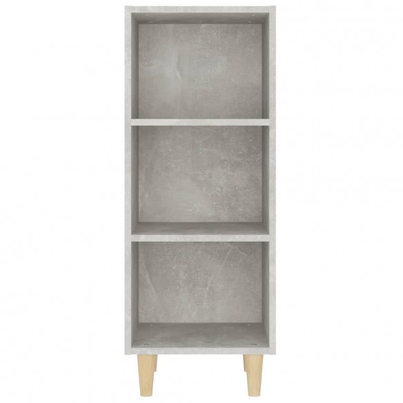 Buffet Gris béton 34,5x32,5x90 cm Bois d'ingénierie