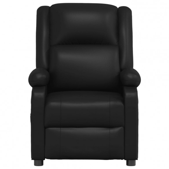 Fauteuil inclinable électrique Noir Similicuir